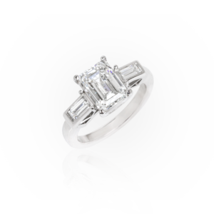 The Emerald Cut Bridal Ring