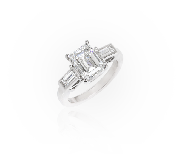 The Emerald Cut Bridal Ring