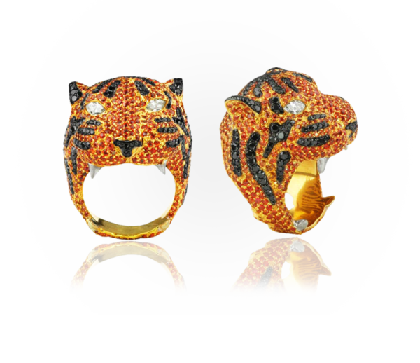 Orange Tiger Ring