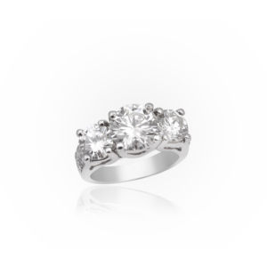 Round Cut Bridal Ring