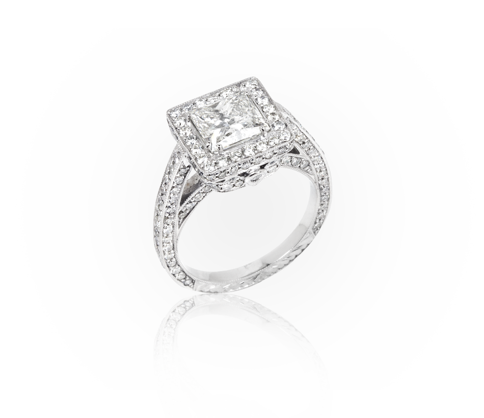 Princess Cut Bridal Ring