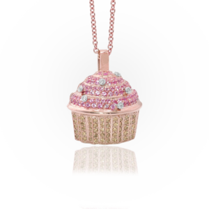Pink Cupcake Pendant
