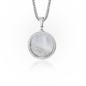 Mother of Pearl Floating Circle Pendant