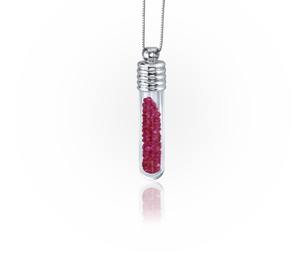 Addiction Collection - Ruby Vial Pendant